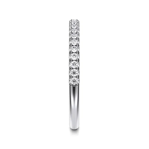 Gabriel & Co., 14K White Gold Diamond Wedding Band