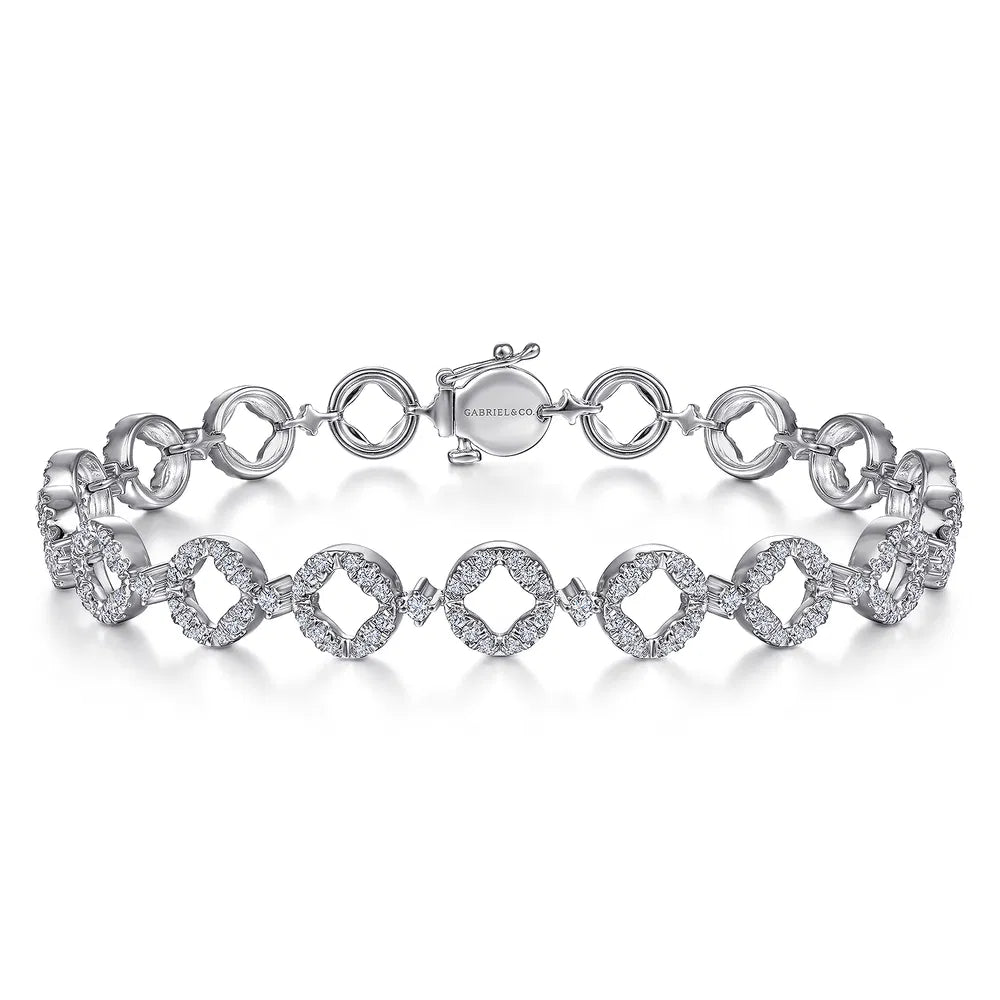 Gabriel & Co., 14K White Gold Diamond Tennis Bracelet