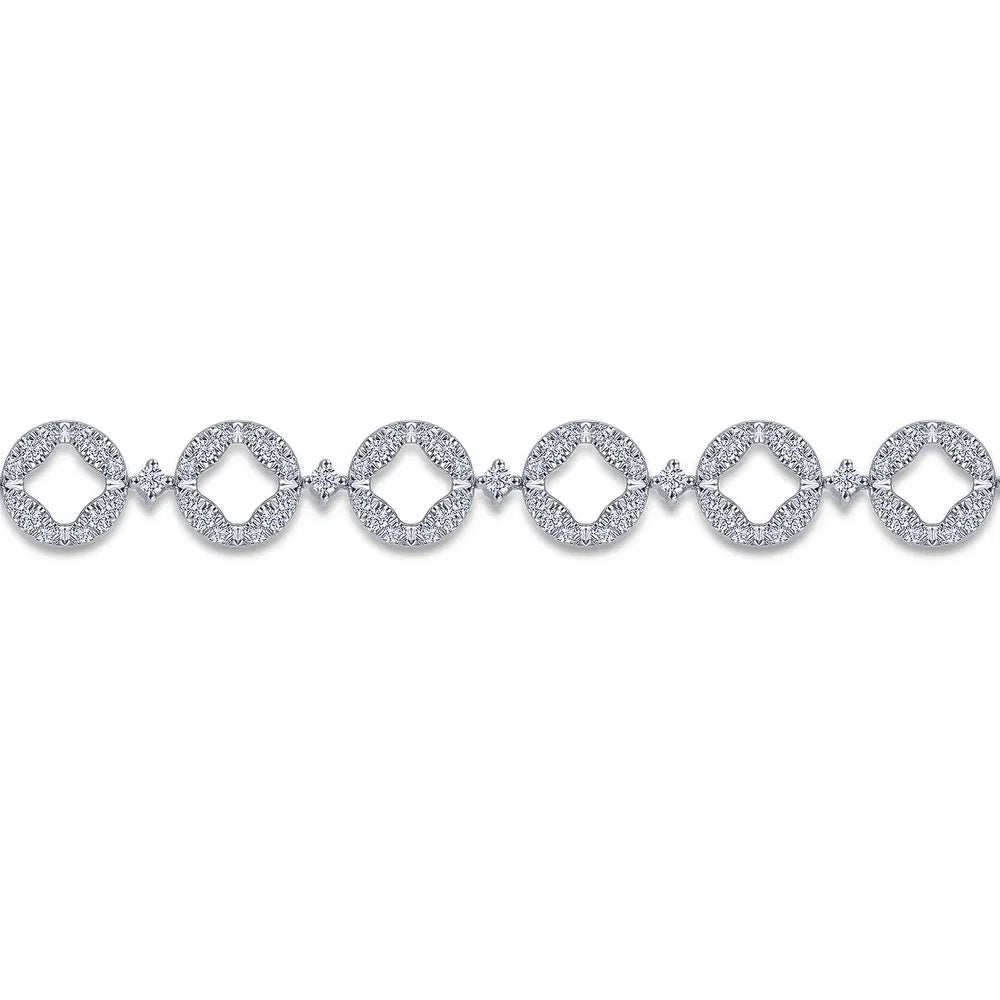 Gabriel & Co., 14K White Gold Diamond Tennis Bracelet