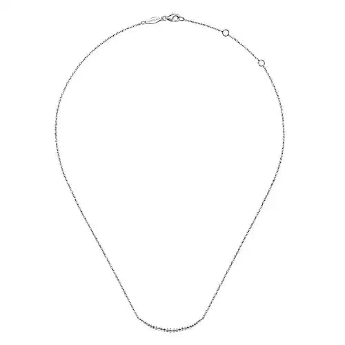Gabriel & Co., 925 Sterling Silver Bujukan Bead Bar Necklace