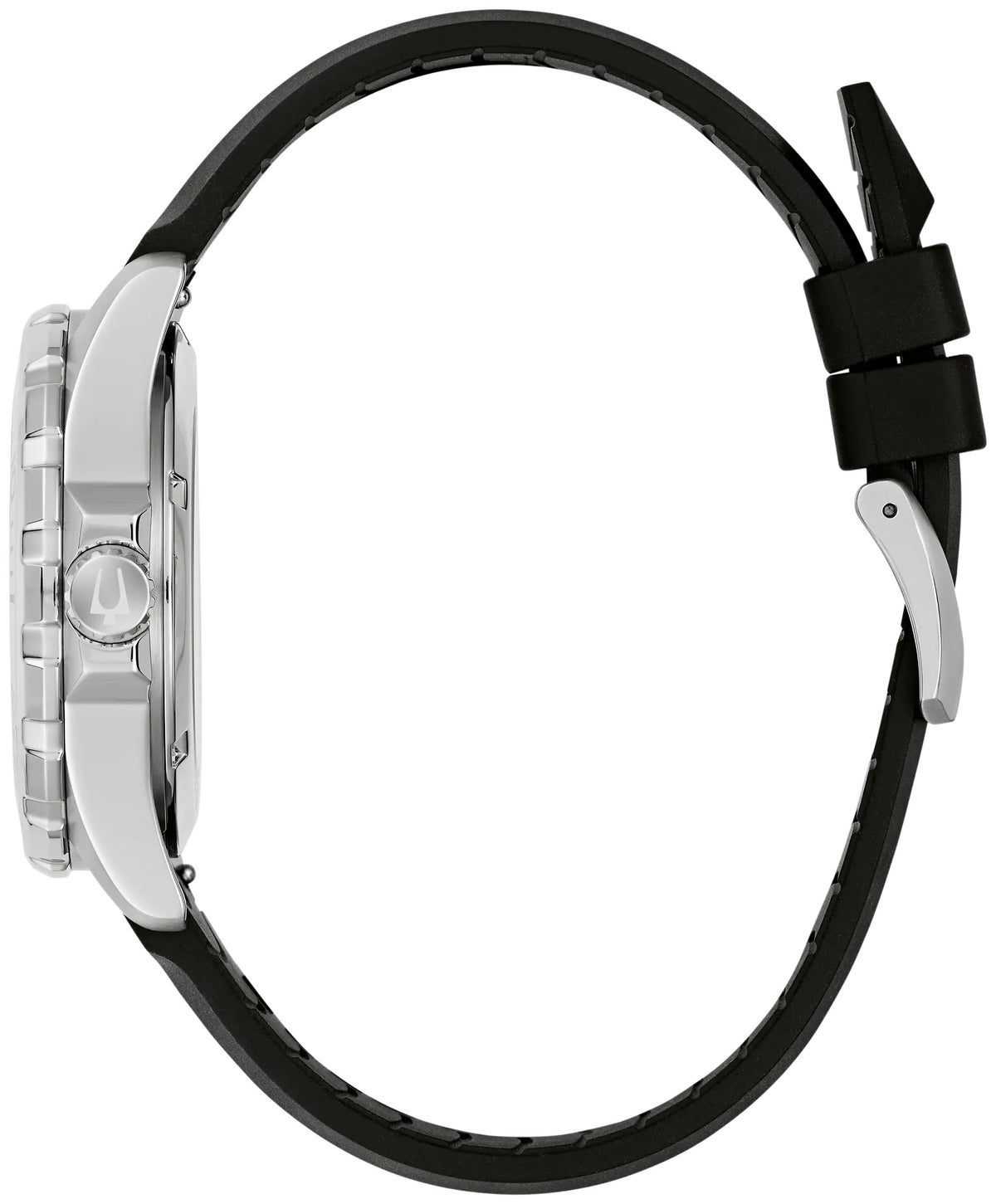 Bulova Black Dial Marine Star Watch