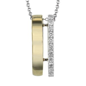 Simon G., Pendant Necklace in 18K Gold with Diamonds
