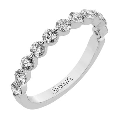 Simon G., Wedding Band in 18K Gold with Diamonds
