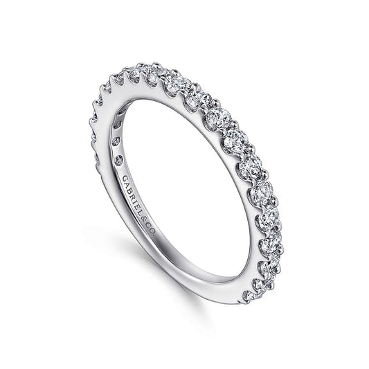 Gabriel & Co., Montreal - 14k White Gold Diamond Anniversary Band - 0.75 ct