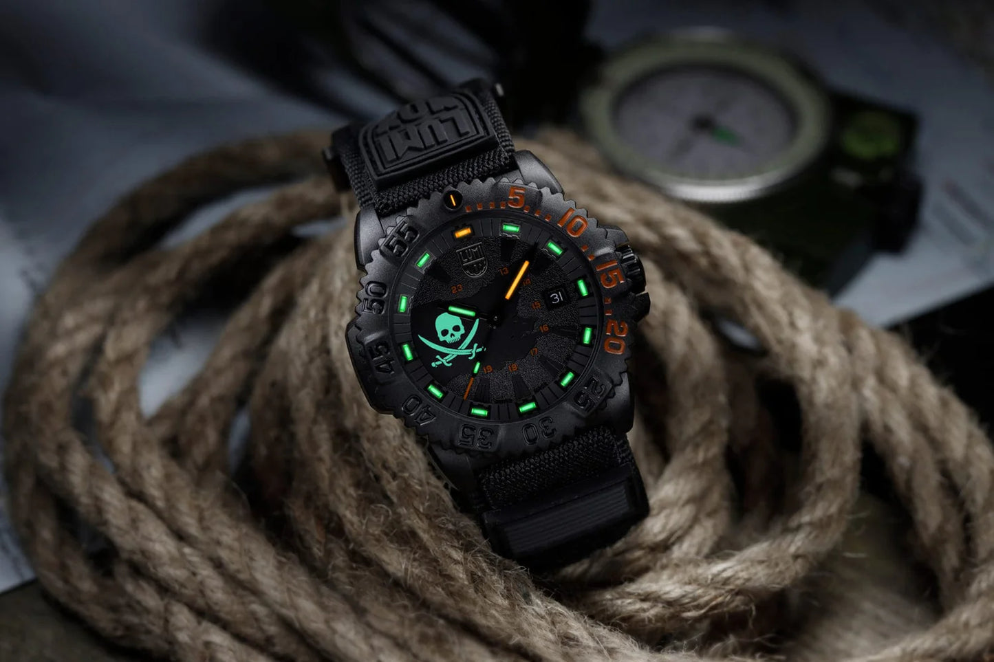 Luminox Navy SEAL 3050 Dive Watch, 44 mm, Pirate Watch Limited Edition