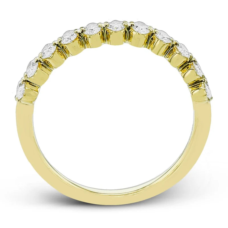 Simon G., Anniversary Band in 14K Yellow Gold with Diamonds