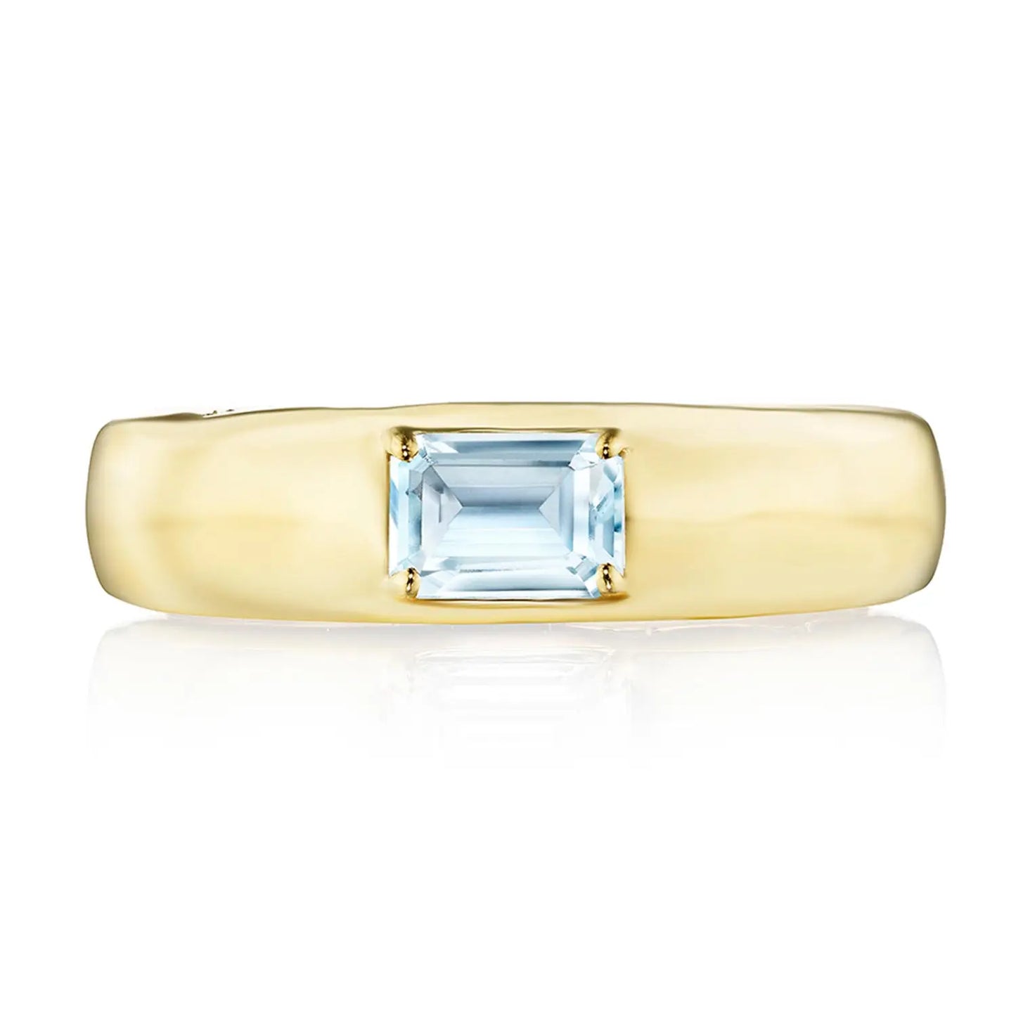 Tacori 18K Yellow Gold Domed Sky Blue Topaz Ring