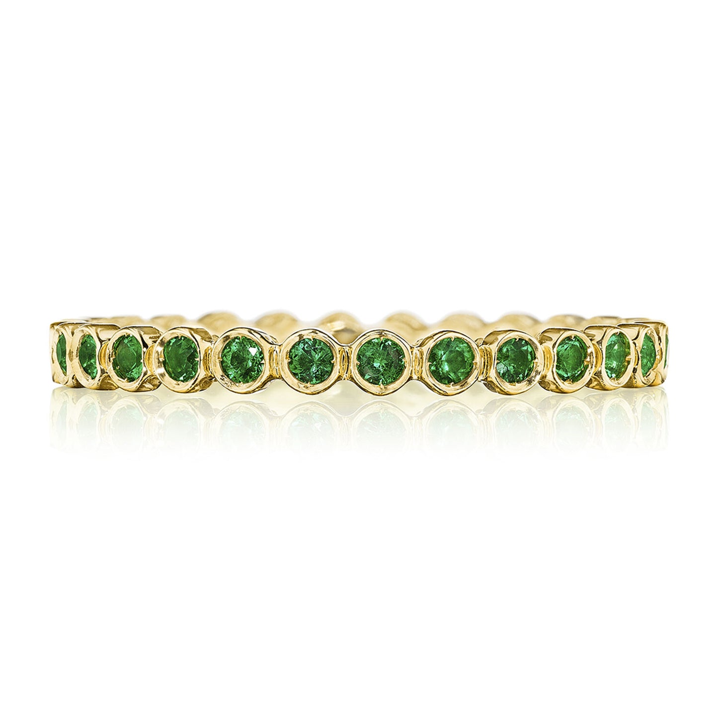 Tacori Sculpted Cresent Emerald Stackable