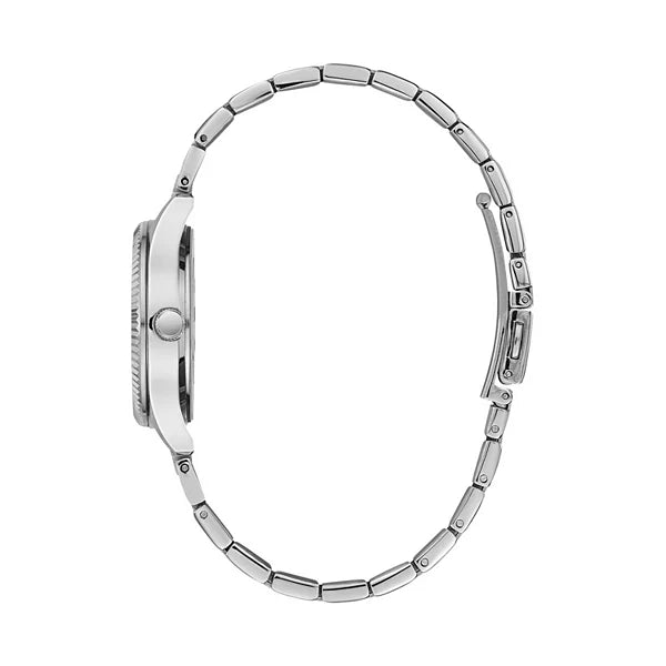 Caravelle Stainless Steel Black Dial Ladies Watch