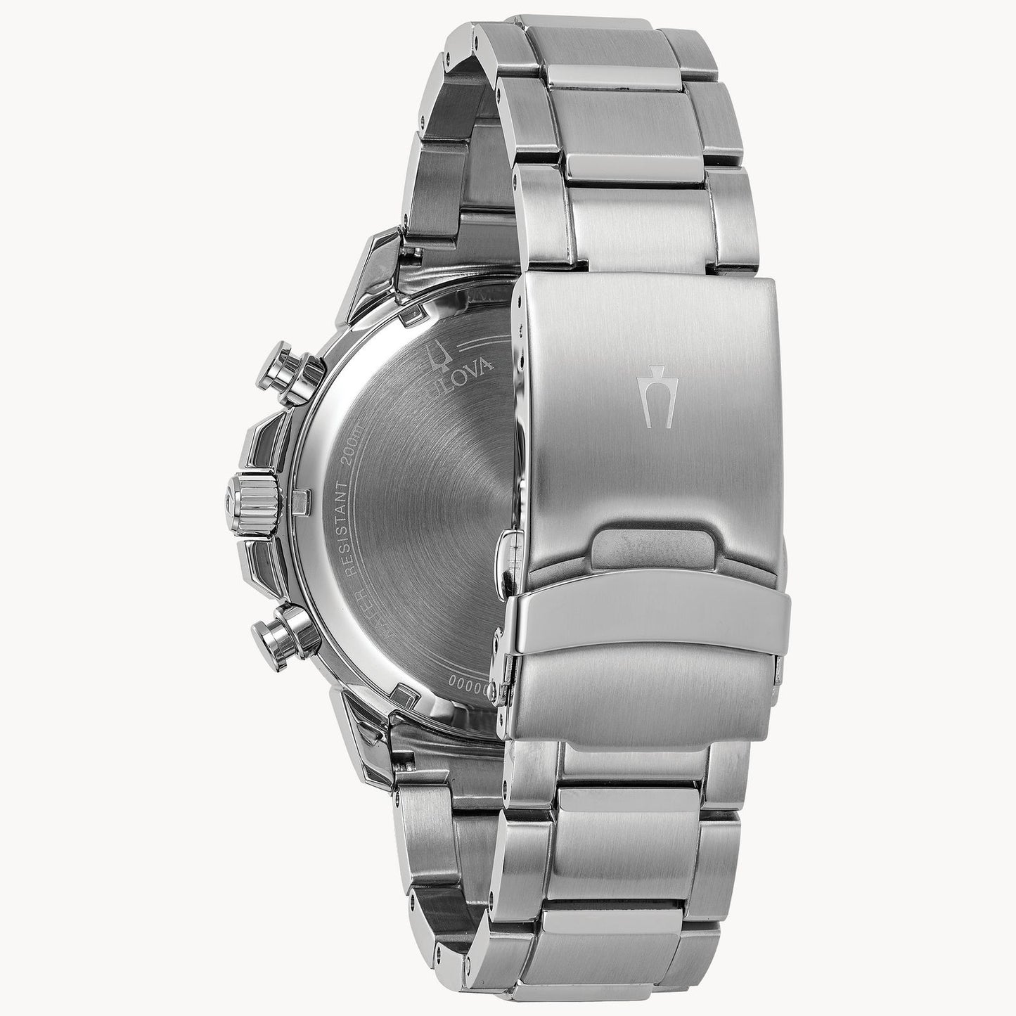 Bulova Marine Star Stainless Steel Black Dial Mens Watch Series C