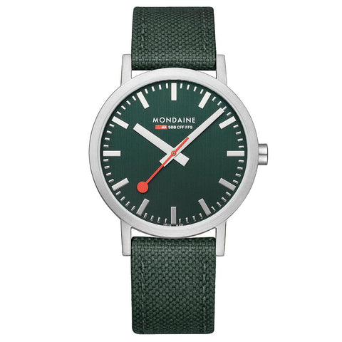 Mondaine Classic Forrest Green Dial and Strap 40mm Watch