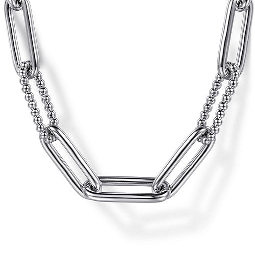 Gabriel & Co., Sterling Silver 16" Bujukan Necklace