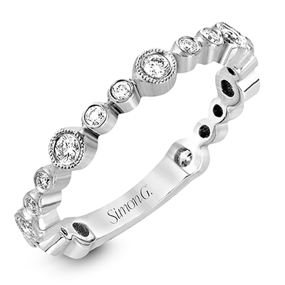 Simon G. 18K White Gold Diamond Band