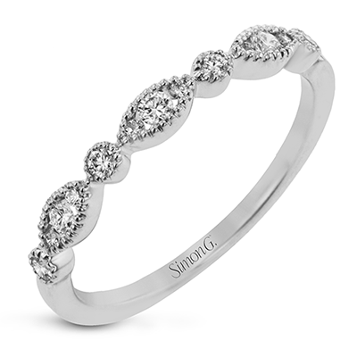 Simon G., 14K White Gold Diamond Band
