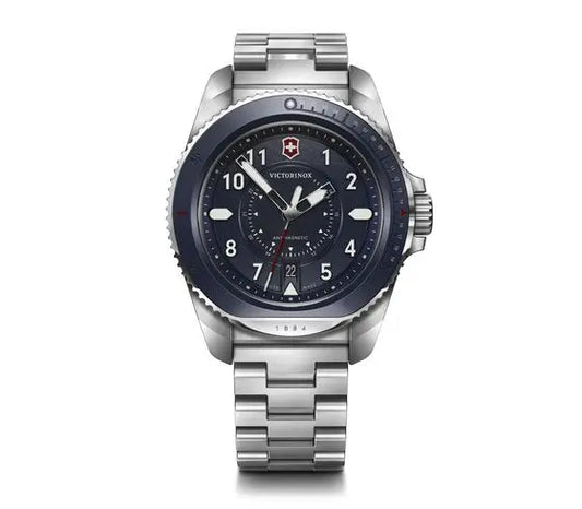 Victorinox Journey 1884 Stainless Steel Blue Dial 43mm Mens Watch