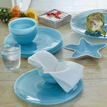 Mariposa Alabaster Aqua Serving Bowl