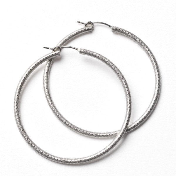 Sterling Silver Round Hoop