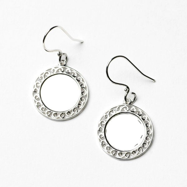 Southern Gates 20MM Round Engravable Earrings