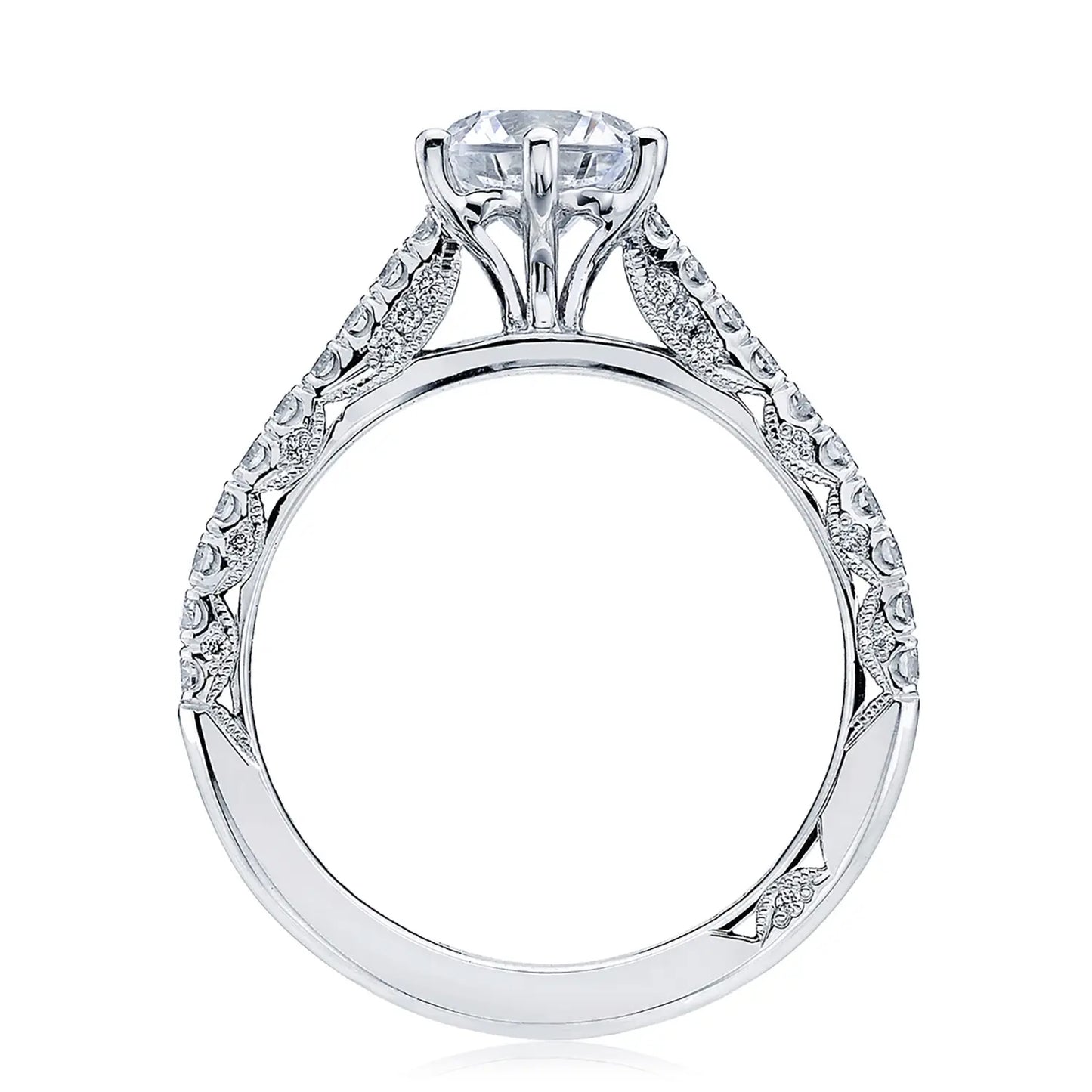 Tacori Petite Crescent Round Solitaire Engagement Ring