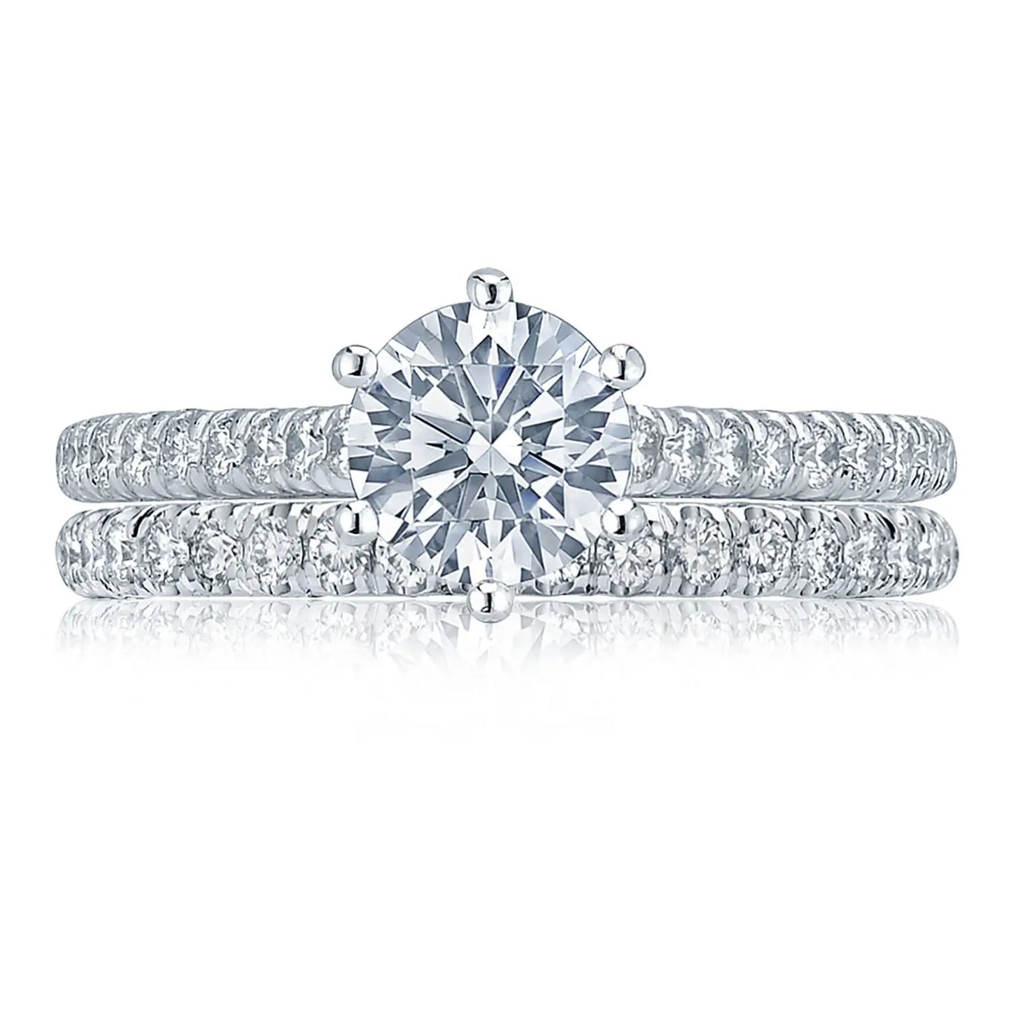 Tacori Petite Crescent Round Solitaire Engagement Ring