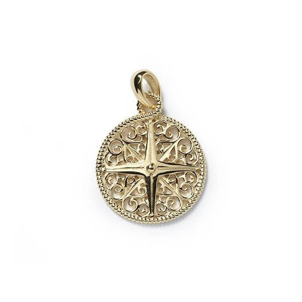 Southern Gates Compass Gold Plated Pendant