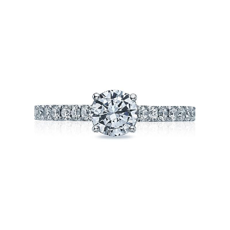 Tacori 18K White Gold Semi Mount Engagement Ring