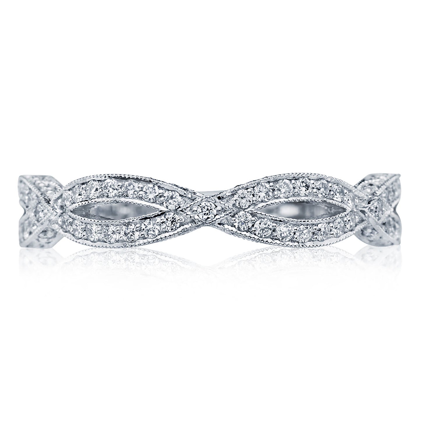 Tacori Ribbon 18KW Diamond Band
