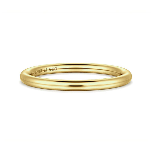 Gabriel & Co., 14K Yellow Gold Wedding Band