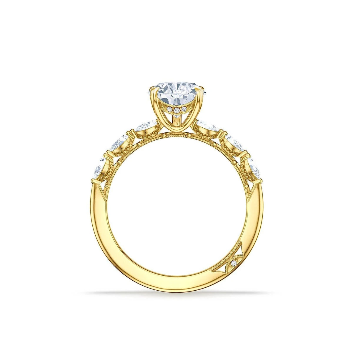 Tacori Pear Solitaire Engagement Ring in 14K Yellow Gold