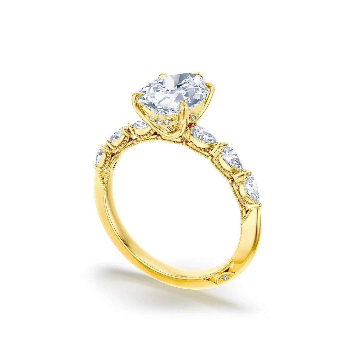 Tacori Pear Solitaire Engagement Ring in 14K Yellow Gold