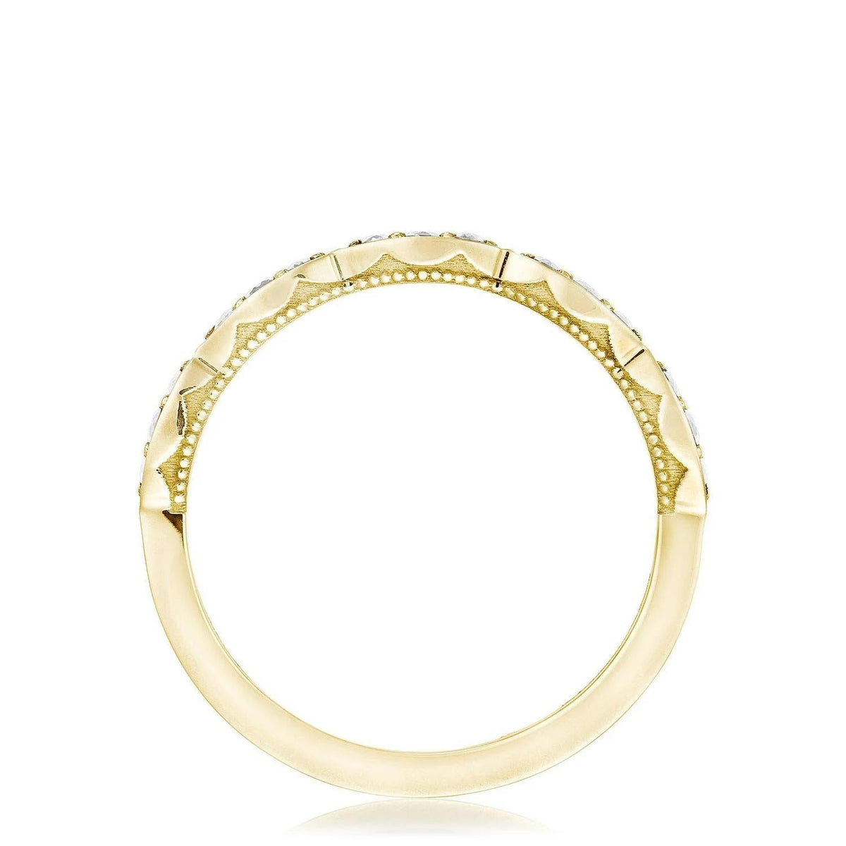 Tacori Marquise Design Wedding Band with Diamond in 14K Yellow Gold