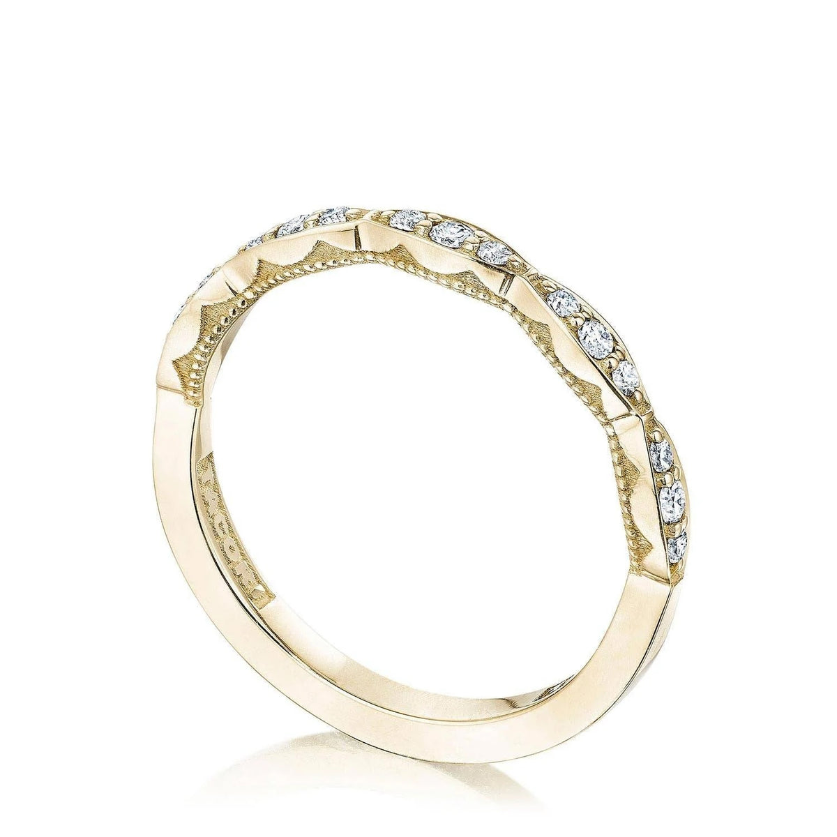 Tacori Marquise Design Wedding Band with Diamond in 14K Yellow Gold