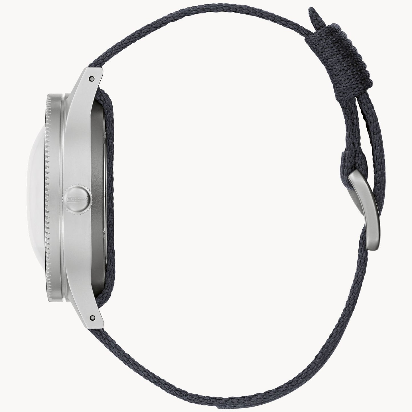 Bulova MIL SHIPS watch with a black dial
