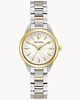 Bulova Sutton Classic Two Tone White Dial Ladies Watch