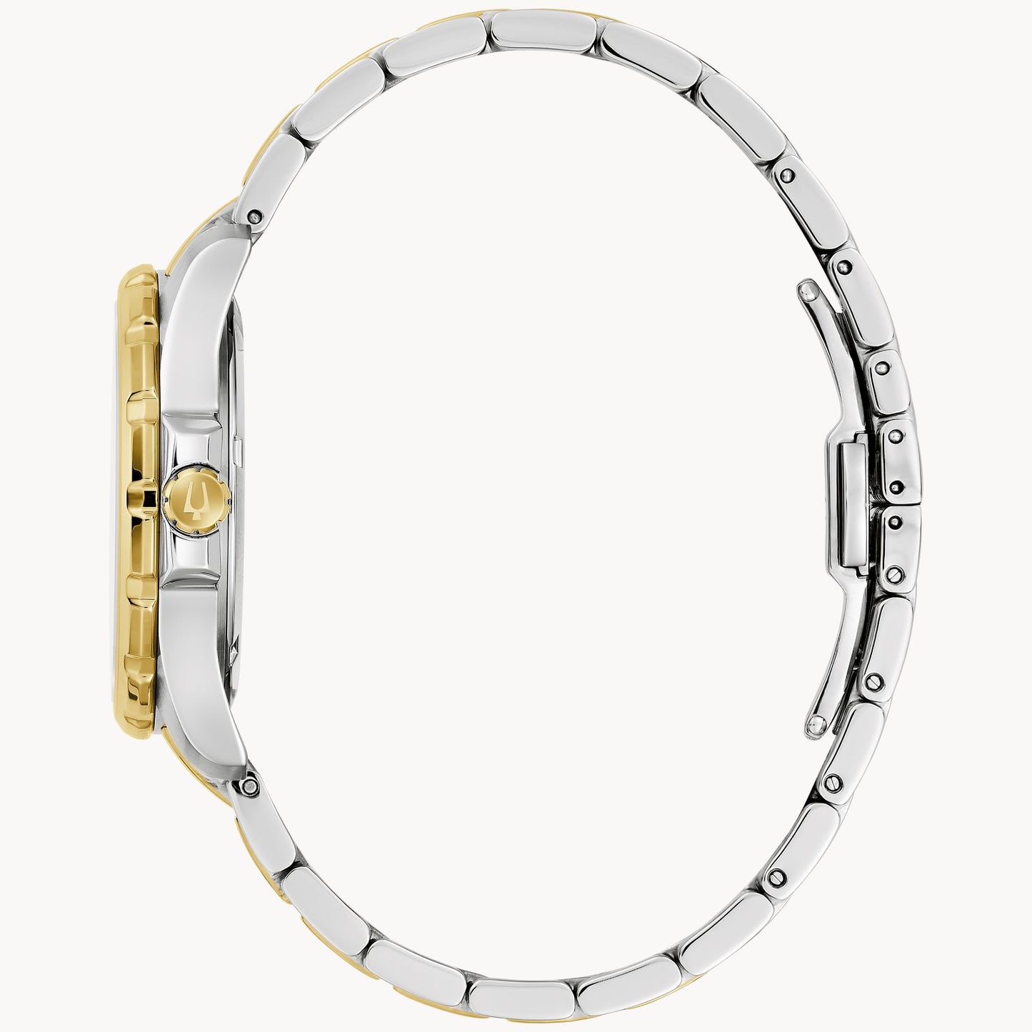 Bulova Two-Tone Watch with Mother of Pearl Dial