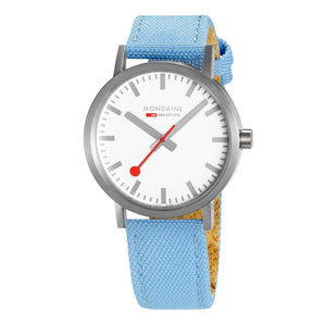 Mondaine Classic, 40MM, Aquarius Blue Watch