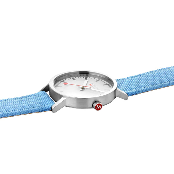 Mondaine Classic, 40MM, Aquarius Blue Watch