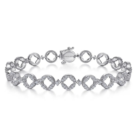 Gabriel & Co., 14K White Gold Diamond Tennis Bracelet