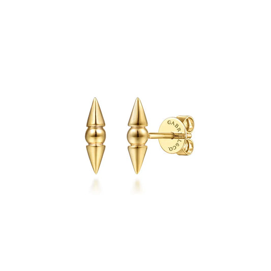Gabriel & Co., 14K Yellow Gold Bujukan Bullet Ear Climber Earrings