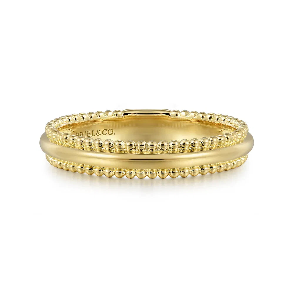 Gabriel & Co., 14K Yellow Gold Bujukan Stackable Ring