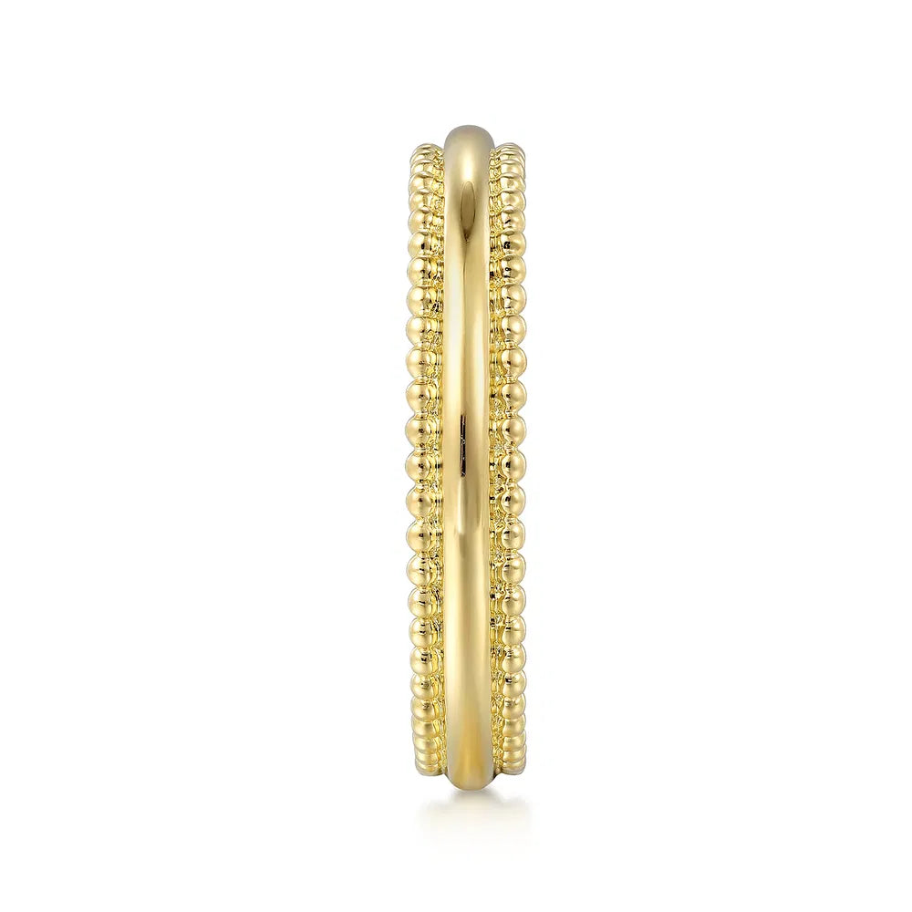 Gabriel & Co., 14K Yellow Gold Bujukan Stackable Ring