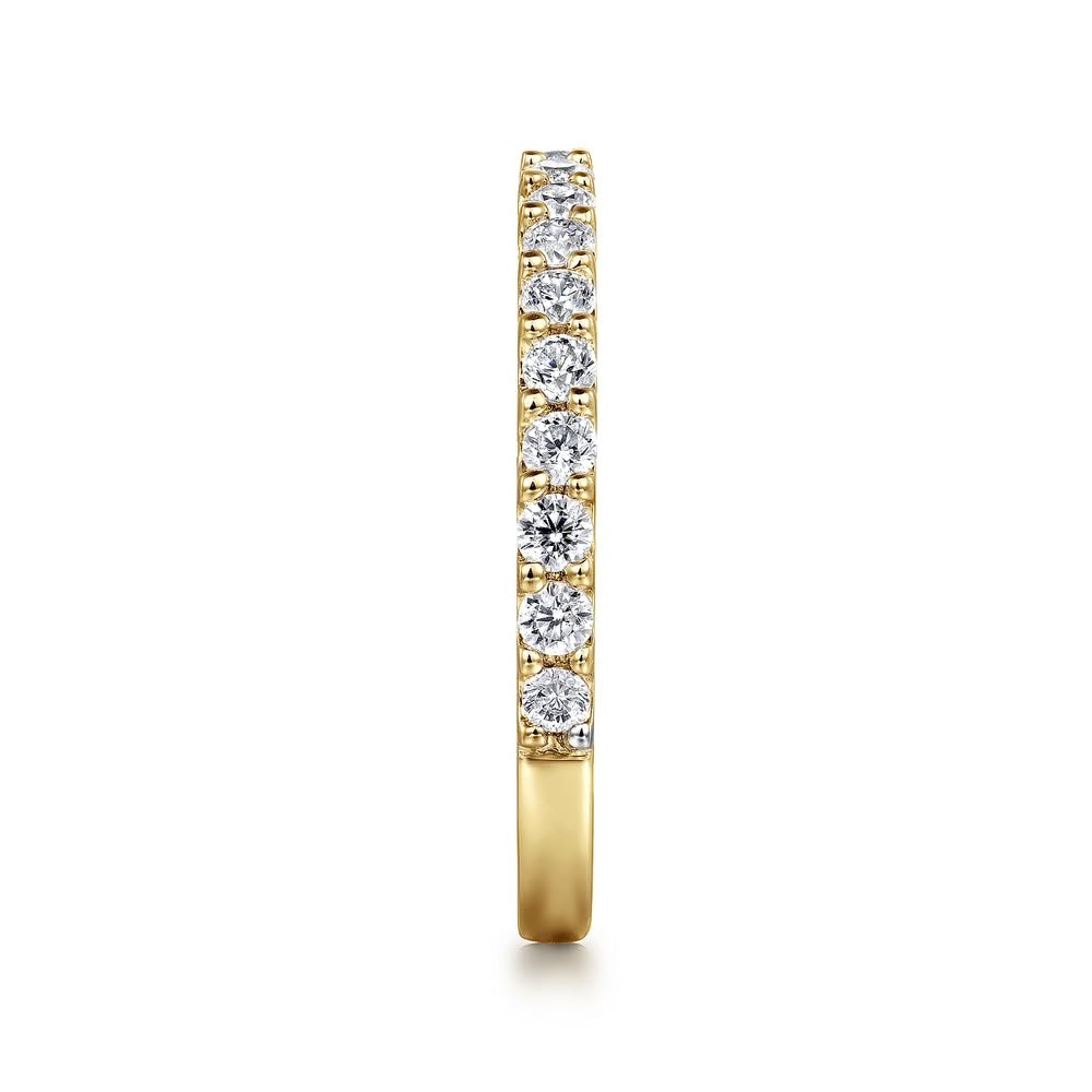 Gabriel & Co., 14K Yellow Gold Diamond Band