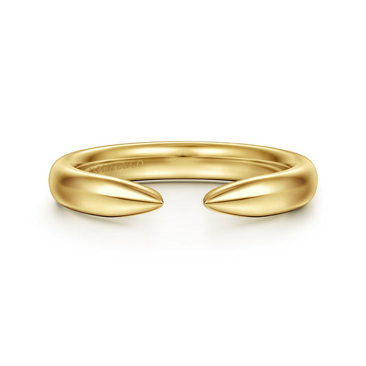 Gabriel & Co., 14K Yellow Gold Open Band