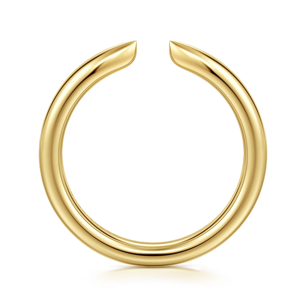 Gabriel & Co., 14K Yellow Gold Open Band