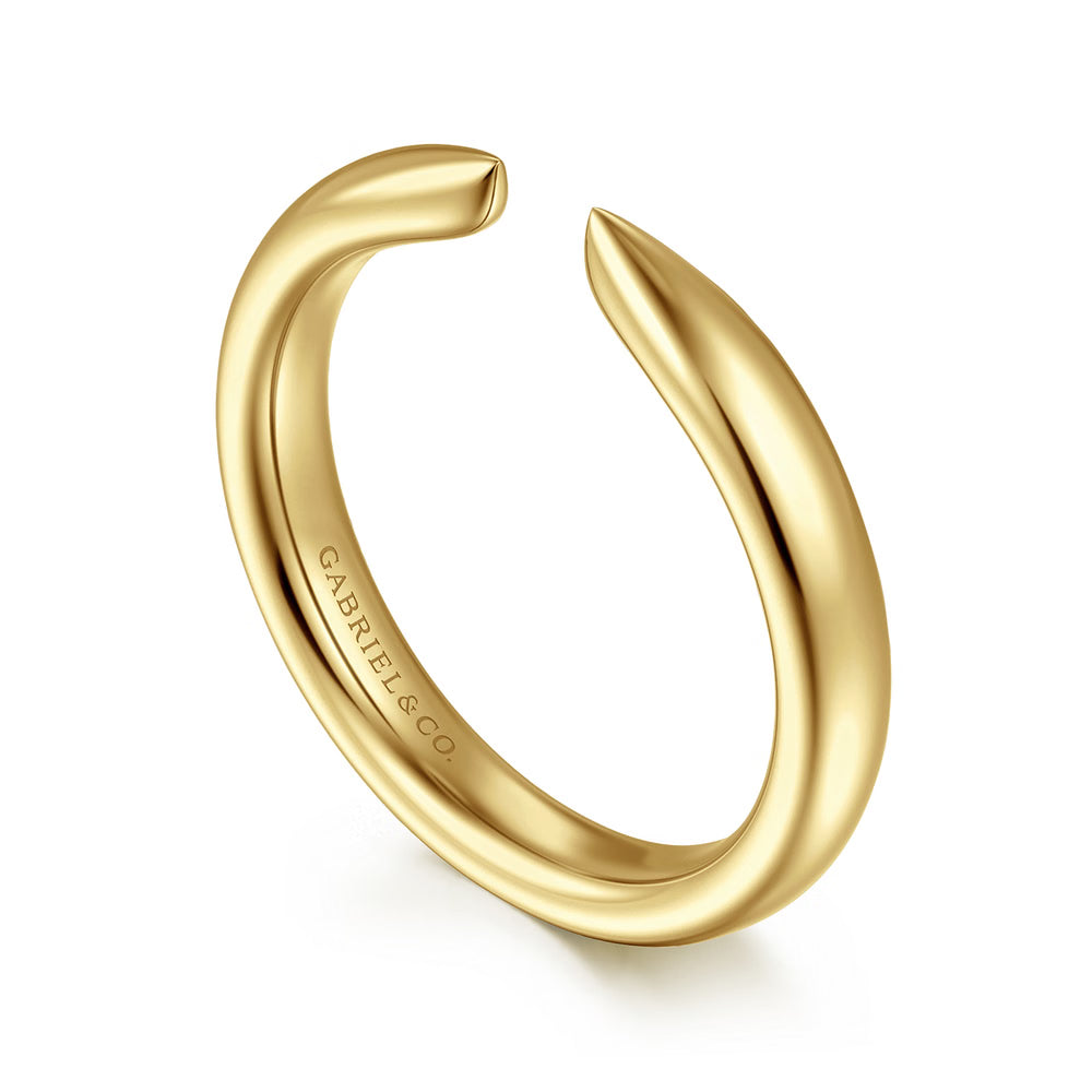 Gabriel & Co., 14K Yellow Gold Open Band
