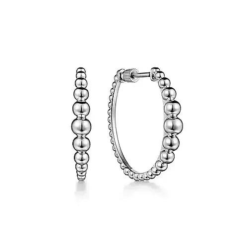 Gabriel & Co., 925 Sterling Silver Bujukan 25mm Classic Hoop Earrings