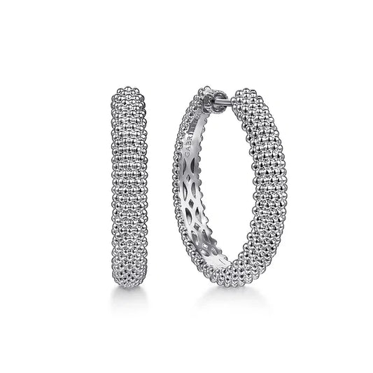 Gabriel & Co., 925 Sterling Silver Bujukan 30mm Classic Hoop Earrings