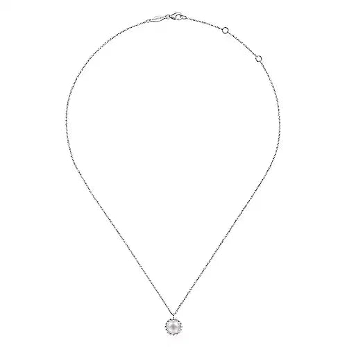 Gabriel & Co., 925 Sterling Silver Bujukan Pearl Pendant Necklace