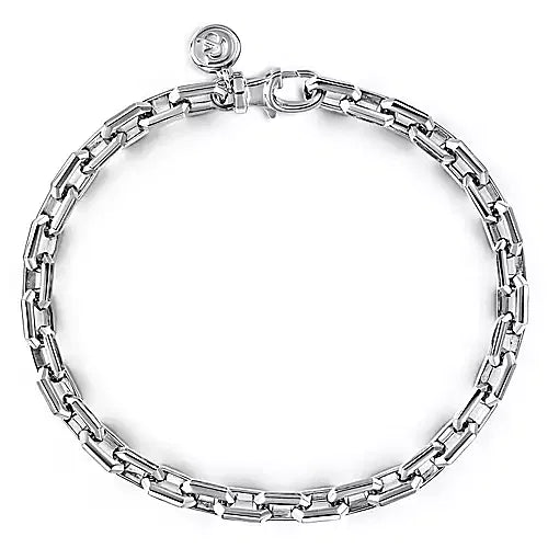 Gabriel & Co., 925 Sterling Silver Faceted Chain Bracelet