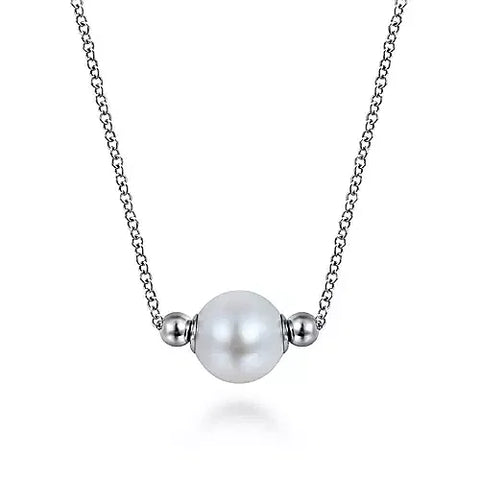 Gabriel & Co., 925 Sterling Silver Pearl Bujukan Fashion Necklace
